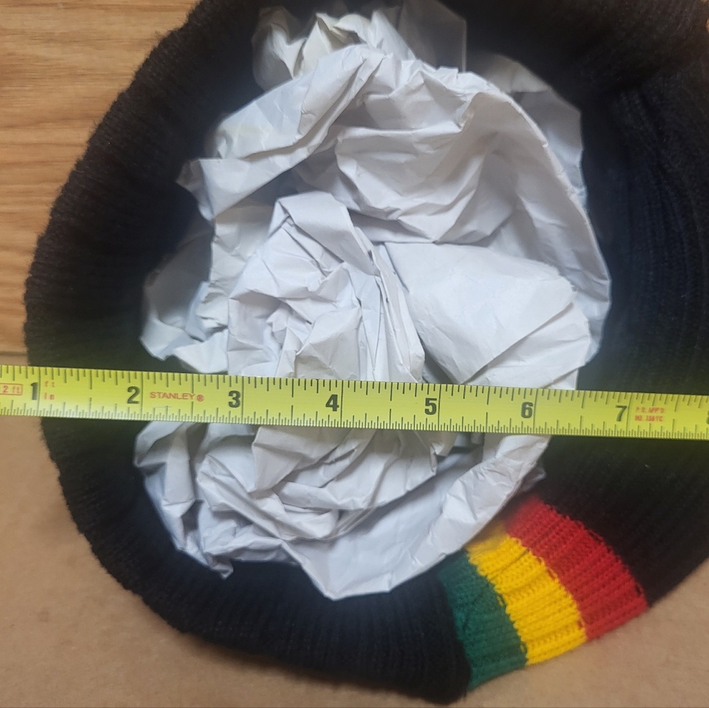 Rasta Beanie Skull Cap Kids Unisex - Picture 11 of 12